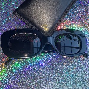 CRAP EYEWEAR Black Velvet Mirror Sunglasses